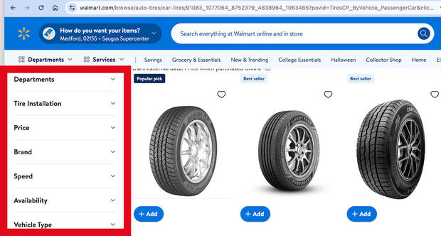 Walmart Tire Sale 