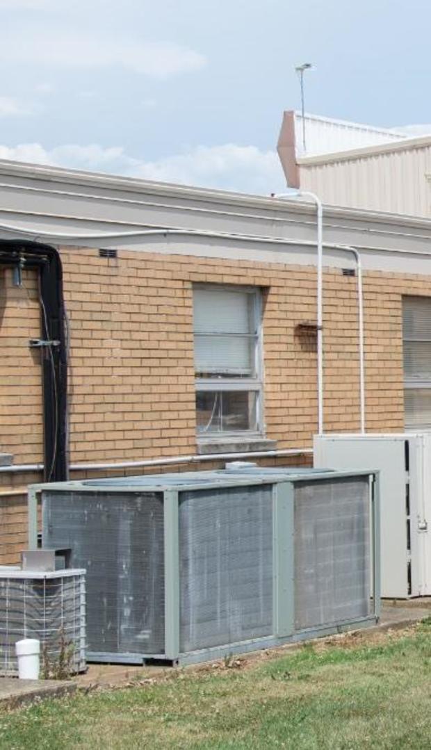 The air conditioning unit that the FBI says Thomas Crooks used to get to the roof where he opened fire is seen in a photo taken by FBI Pittsburgh and released on Wednesday, August 28, 2024. 