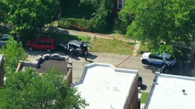 Police Line Cordon Tape at a Crime Scene 