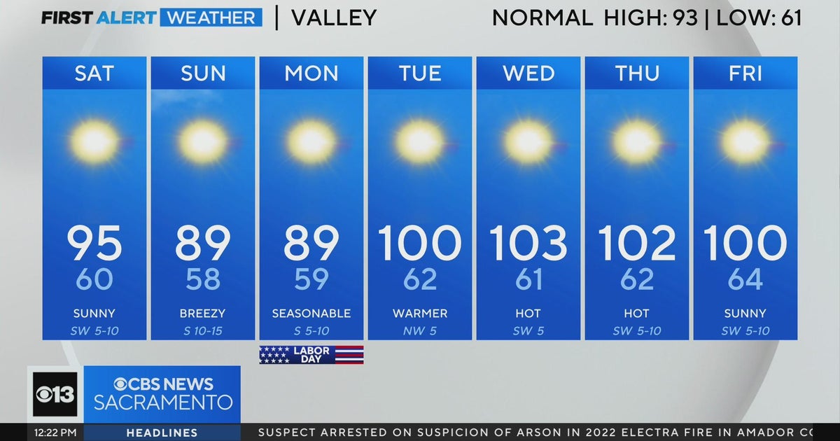Friday afternoon weather forecast - Aug. 30, 2024