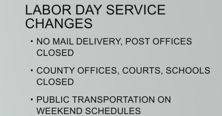 Grocery stores, malls will be open on Labor Day