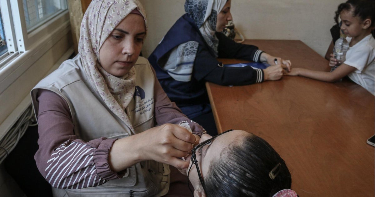 Gaza doctor describes childhood polio vaccination efforts