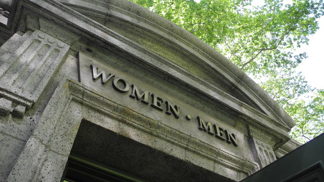 Fancy public toilet in New York 