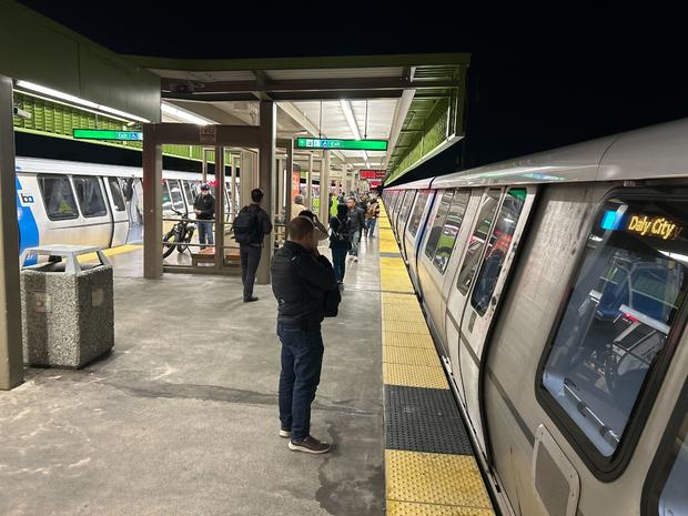 BART train delay 