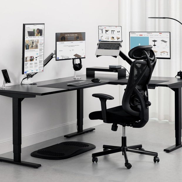 Progressive Desk L Shaped Height Adjustable Standing Desk