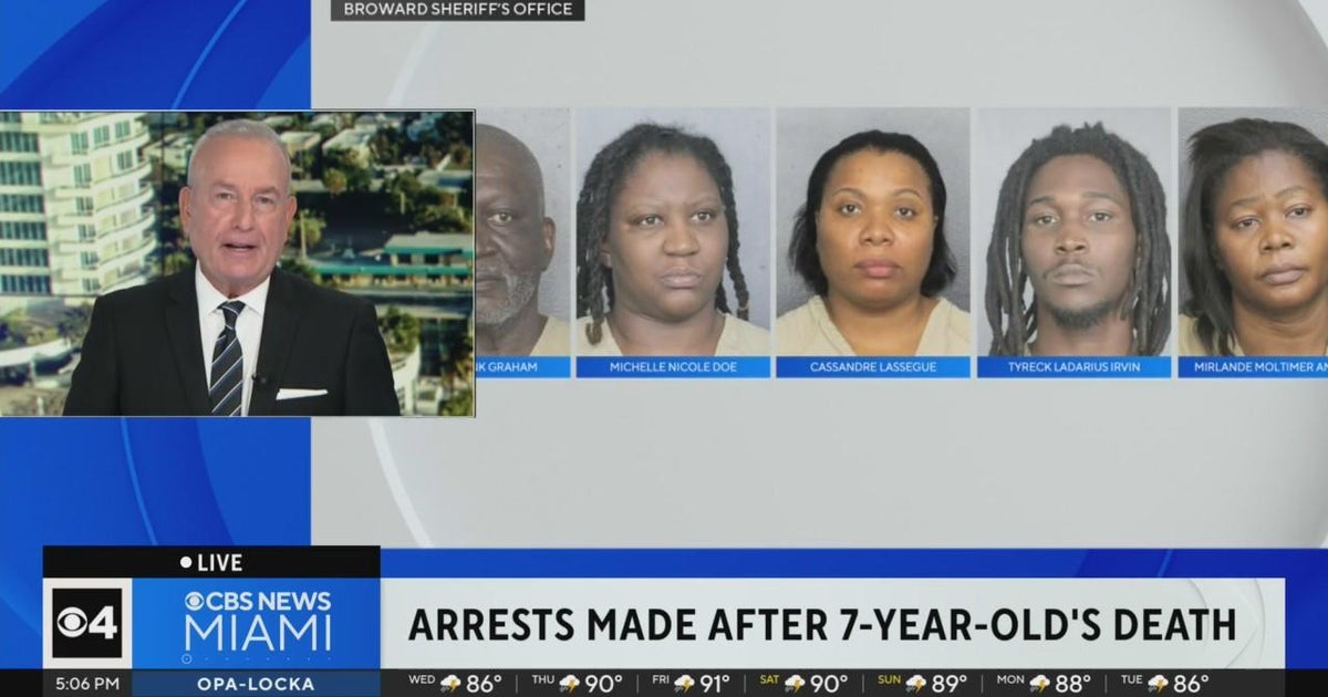 5 arrested in death of 7-year-old boy in Fort Lauderdale - CBS Miami