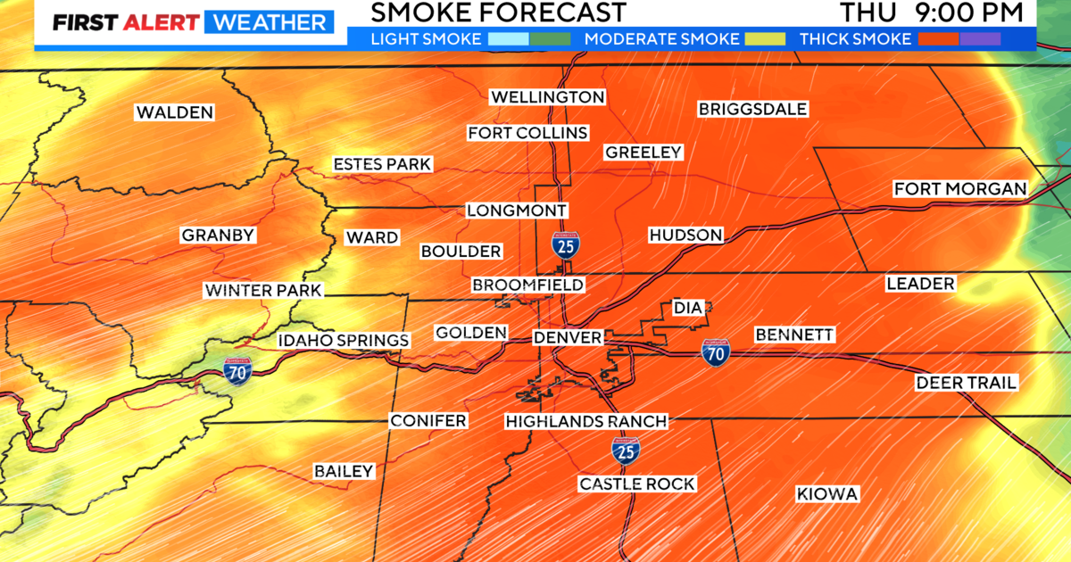 Thick wildfire smoke arrives by Thursday in Denver