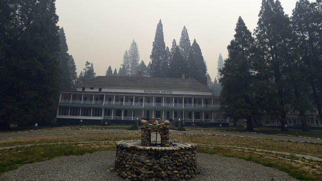 Wildfire in Yosemite National Park 