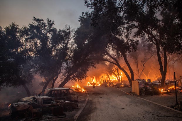 Airport Fire Forces Evacuations In Orange County, California