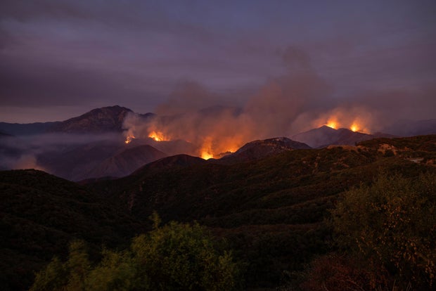 Bridge Fire Burns In Southern California