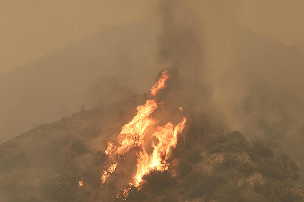 The Line Fire Continues To Grow In San Bernardino County, California 