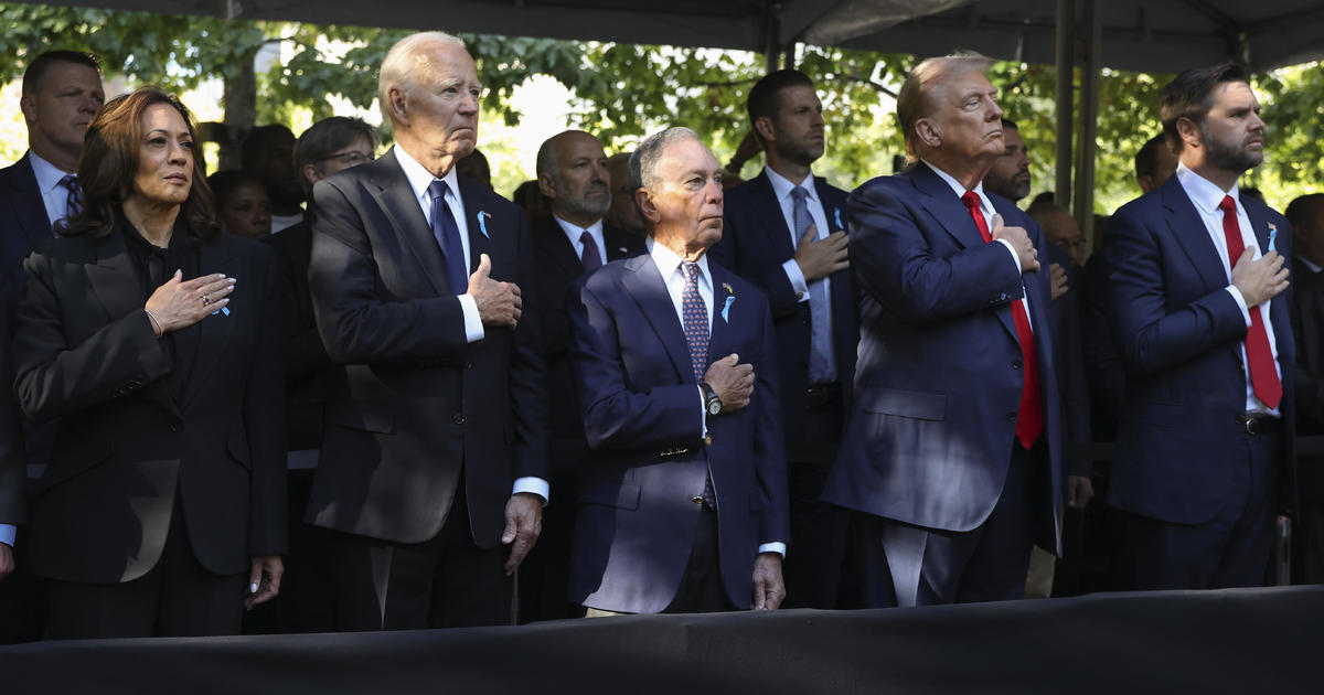 Biden, Harris, Trump, Vance appear together at NYC 9/11 memorial ceremony