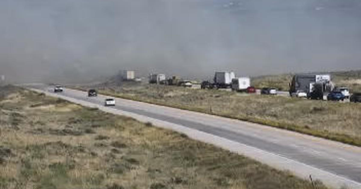 I-76 northeast of Denver closed in both directions due to forest fire