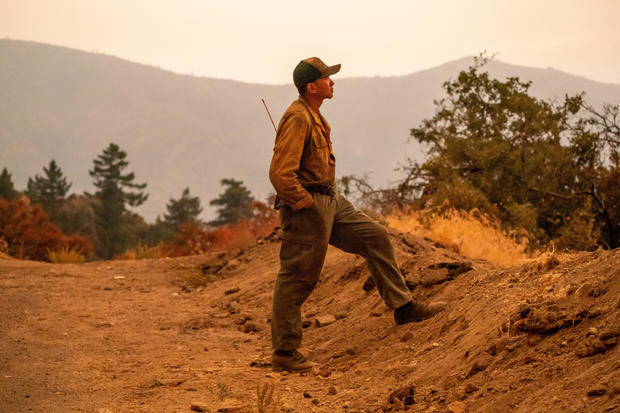 Firefighters Battle Line Fire In Southern California 