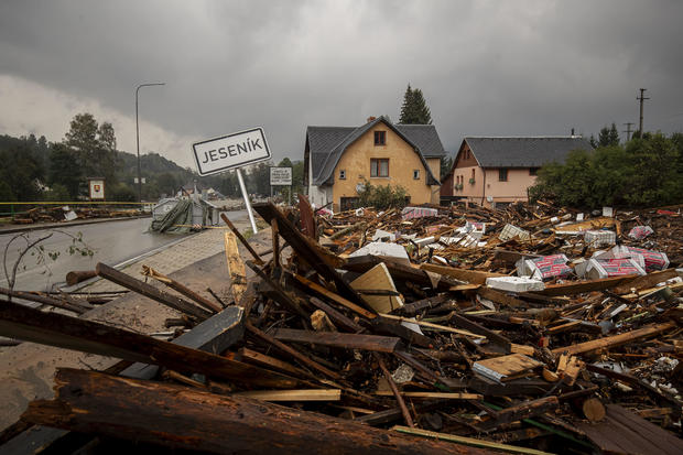 Heavy Rain Sweeps Central Europe 