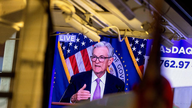 Traders On The Floor Of The New York Stock Exchange As Fed Chair Powell Holds New Conference 