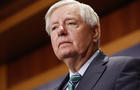 Sen. Lindsey Graham is seen during a news conference at the U.S. Capitol on June 20, 2024 in Washington, DC. 