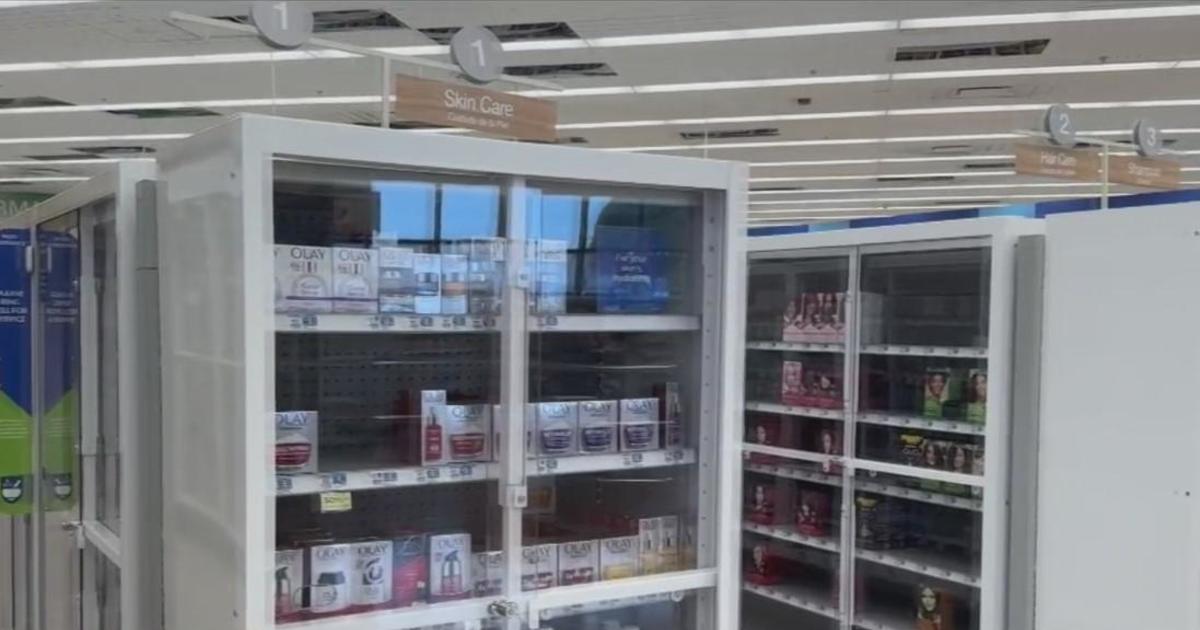 Compton Rite Aid is locking up its merchandise in an effort to combat shoplifting