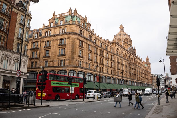 Loja de departamentos Harrods em Londres
