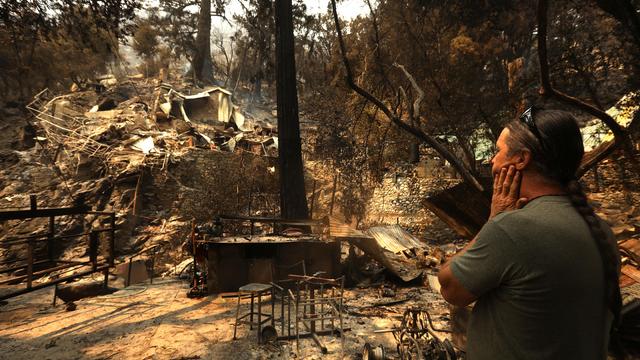 Wrightwood fire damage 