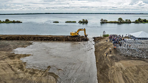 Ceremonial Levee Breach in Solano County 