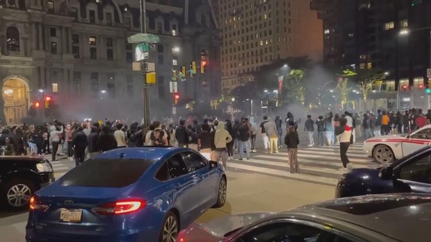 Illegal car meet up in near City Hall, Philadelphia 