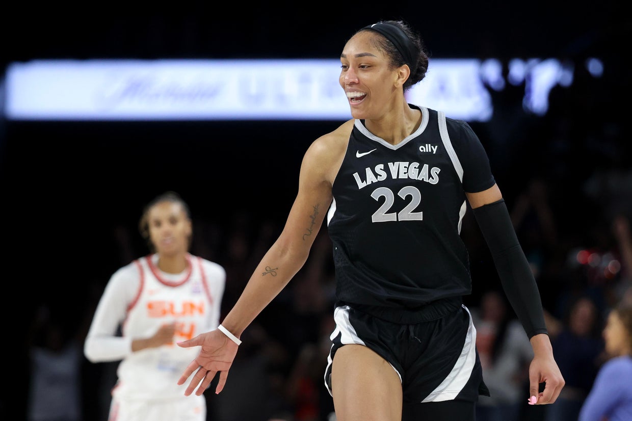 Las Vegas star A'ja Wilson is unanimous choice as WNBA MVP - CBS News