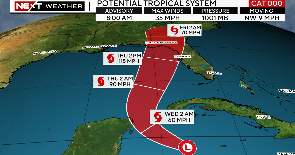 Stormy weather expected across South Florida as potential tropical system moves into Gulf