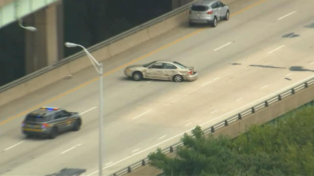 Crash investigation on I-95 north near the Girard Point Bridge 