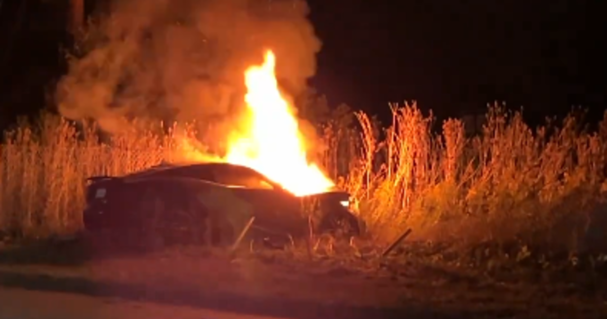 Car burns after accident on Parkway West in Robinson Township