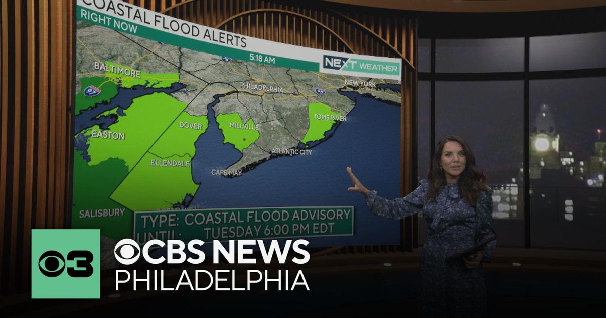 Coastal flood advisory at Jersey Shore, rain chances near Philadelphia ...