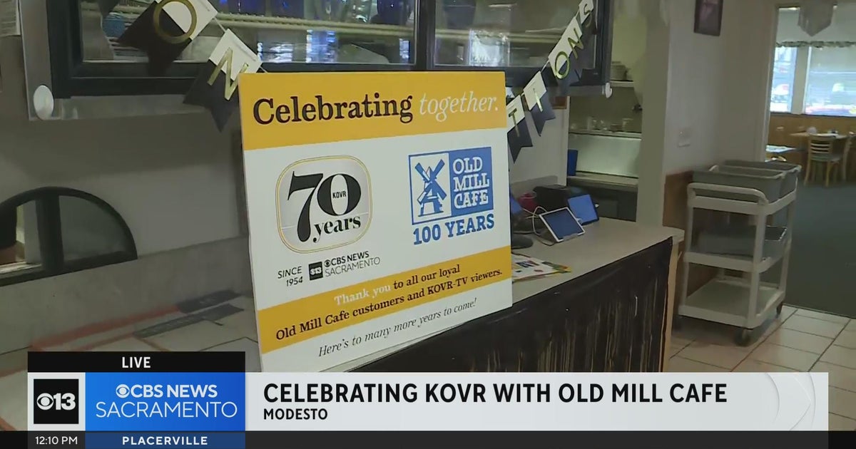 Celebrating KOVR with Old Mill Cafe in Modesto