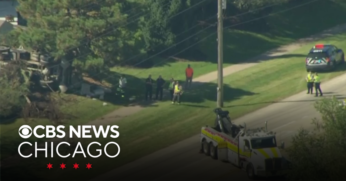 Dump truck crash leaves Bartlett Road in northwest Chicago suburbs ...