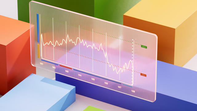 Digital Finance Evolution. Innovative Fintech Technology. Visualizing Financial Investment. Stock Market Trading Monitor 