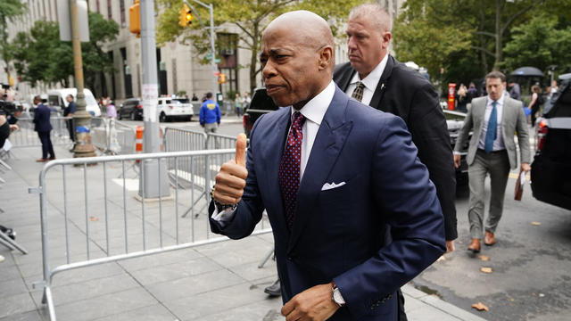 New York City Mayor Eric Adams arrives at federal court for arraignment 