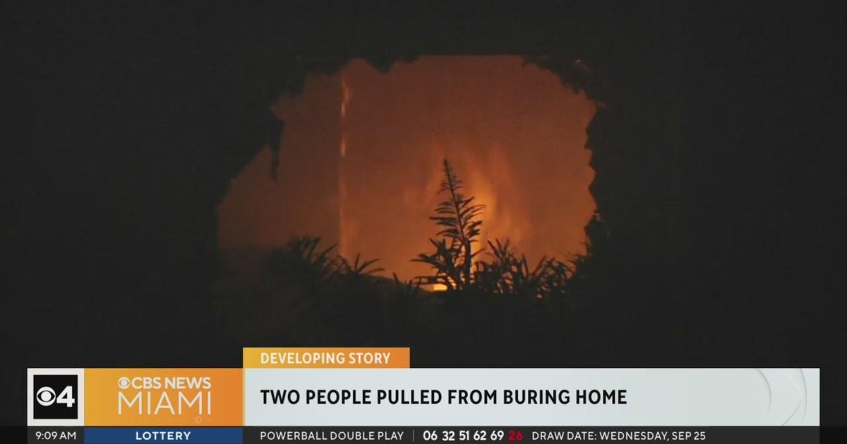 2 people pulled from a burning home in Brownsville