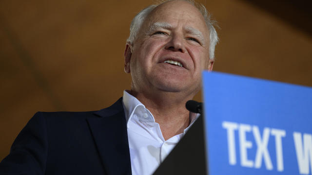 Democratic Vice Presidential Nominee Tim Walz Holds A Campaign Rally In Erie, Pennsylvania 