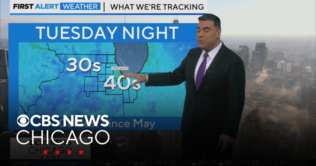 Coolest temperatures since May coming Tuesday night - CBS Chicago