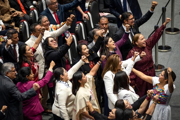 Inauguration of the first female president of Mexico