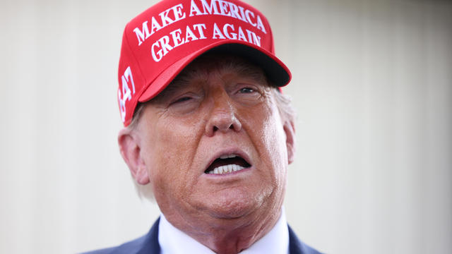 Donald Trump Visits Areas Affected By Hurricane Helene In Georgia 