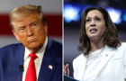 Donald Trump, Kamala Harris combo image 