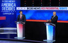 Minnesota Gov. Tim Walz and Ohio Sen. JD Vance at the vice presidential debate hosted by CBS News on Tuesday, Oct. 1, 2024, in New York. 