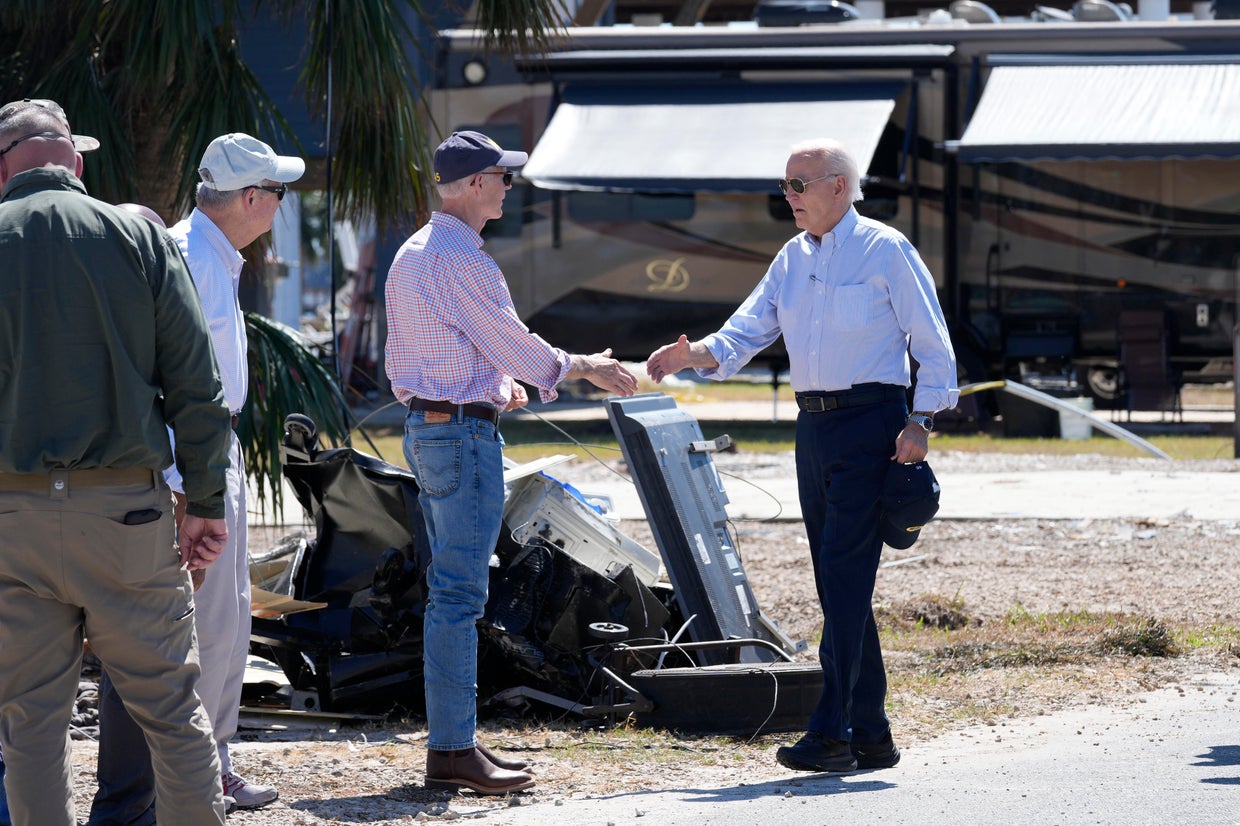 Biden surveys storm damage in Georgia and Florida as Helene death toll ...