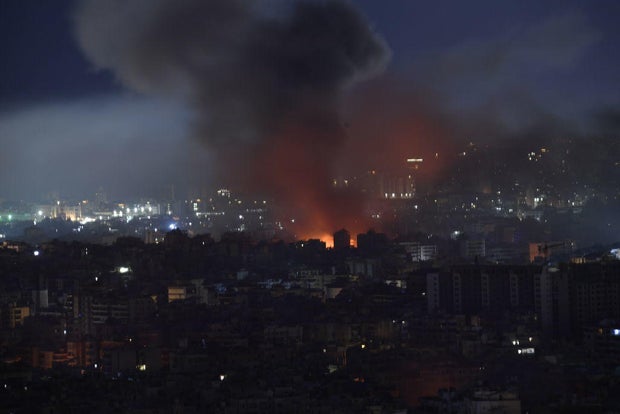 Israeli army airstrikes on south of Beirut