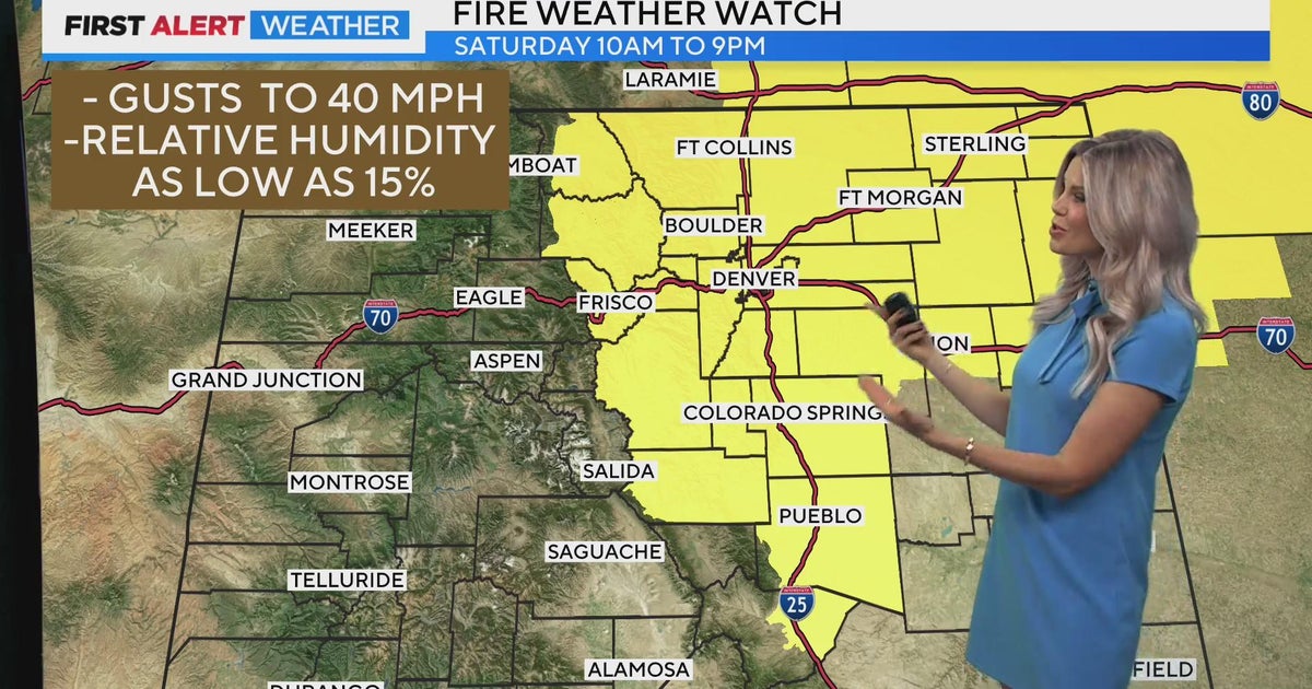 High fire danger for Denver on Saturday - CBS Colorado