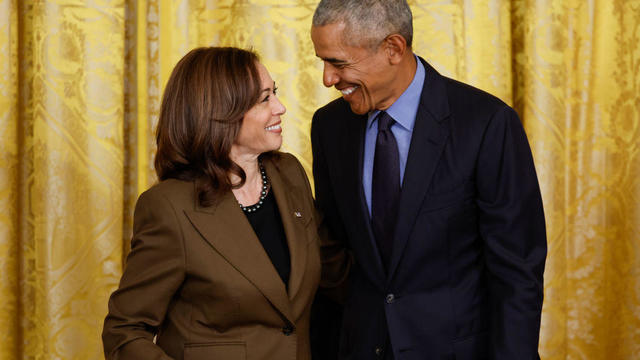 Vice President Kamala Harris and former President Barack Obama 