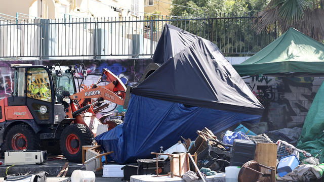 Los Angeles City Officials Continue Effort To Relocate People From Homeless Encampments 