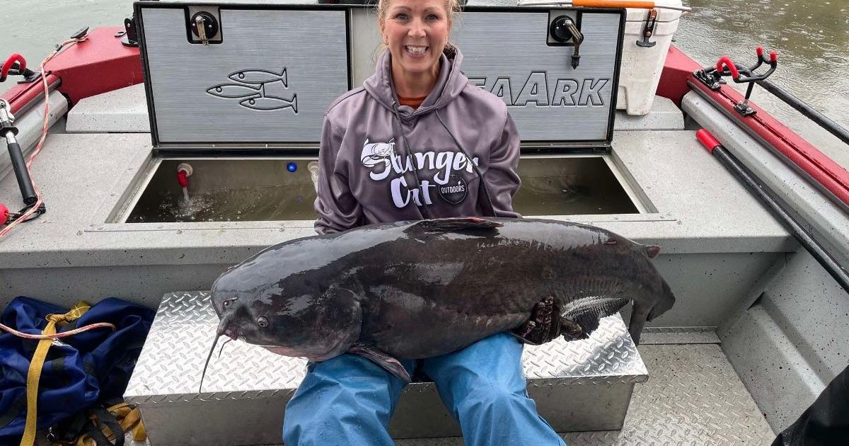 Record blue catfish caught on Ohio River in West Virginia