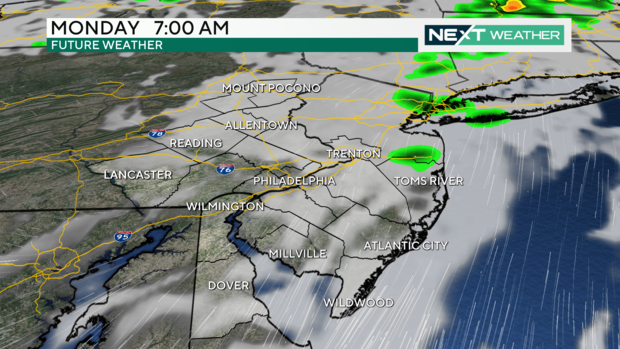 Future radar for Monday, Oct. 7, 2024 