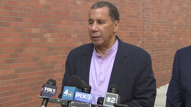 Former New York Gov. David Paterson speaks to reporters on Oct. 5, 2024. 